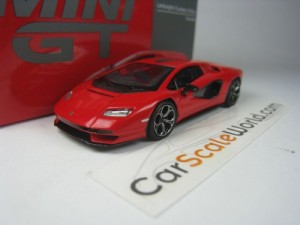 LAMBORGHINI COUNTACH LPI 800-4 1/64 MINI GT (ROSSO MARS)