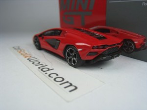 LAMBORGHINI COUNTACH LPI 800-4 1/64 MINI GT (ROSSO MARS)