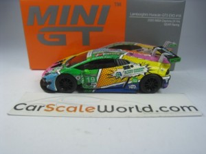 LAMBORGHINI HURACAN GT3 EVO 2020 IMSA DAYTONA 24H GEAR RACING 1/64 MINI GT