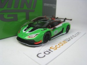 LAMBORGHINI HURACAN GT3 EVO PRESENTATION 1/64 MINI GT (GREEN)