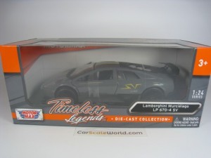 LAMBORGHINI MURCIELAGO LP 670-4 SV 1/24 MOTORMAX (GREY)