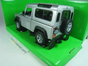 LAND ROVER DEFENDER SHORT 1/24 WELLY (SILVER)