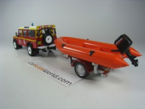 LAND ROVER DEFENDER VLHR POMPIERS INDRE 1/43 IXO HACHETTE (WITH BLISTER)