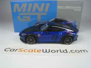 LB NATION WORKS NISSAN Z 1/64 MINI GT (SEIRAN BLUE)