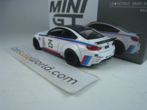 LB WORKS BMW M4 IMSA #25 1/64 MINI GT (WHITE)