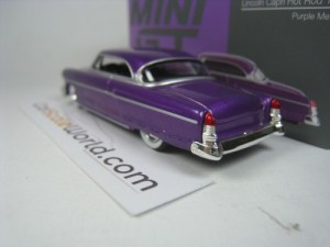 LINCOLN CAPRI HOT ROD 1954 1/64 MINI GT (PURPLE METALLIC)