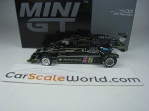 LOTUS 78 #5 1977 PRESENTATION 1/64 MINI GT 