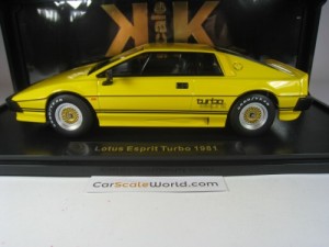 LOTUS ESPRIT TURBO 1981 1/18 KK SCALE (YELLOW)