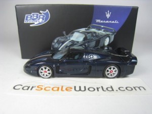 MASERATI MC12 STRADALE 1/64 BBR (BLUE WITH STRIPE)