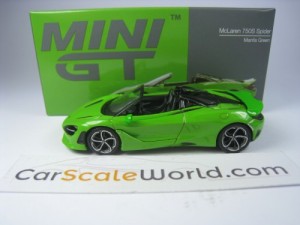 MCLAREN 750S SPIDER 1/64 MINI GT (MANTIS GREEN)