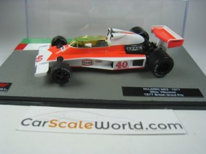 MCLAREN M23 1977 BRITISH GP GILLES VILLENEUVE 1/43 IXO SALVAT