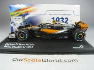 MCLAREN MCL60 GREAT BRITAIN GP 2023 L. NORRIS 1/43 SOLIDO