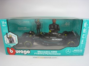 MERCEDES-AMG F1 W14 E PERFORMANCE WITH HAMILTON FIGURE 1/24 BBURAGO