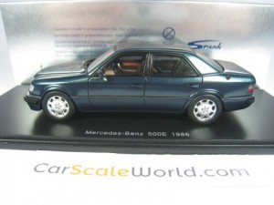 MERCEDES BENZ 500E 1986 W124 1/43 SPARK (GREEN)