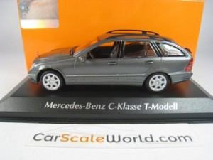 MERCEDES BENZ C CLASS T-MODELL 2001 1/43 MAXICHAMPS (GREY)