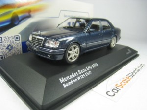 MERCEDES BENZ E60 AMG W124 1995 1/43 SOLIDO (NAUTICAL BLUE)