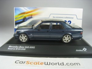 MERCEDES BENZ E60 AMG W124 1995 1/43 SOLIDO (NAUTICAL BLUE)