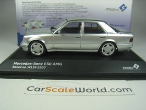 MERCEDES BENZ E60 AMG W124 1995 1/43 SOLIDO (SILVER)