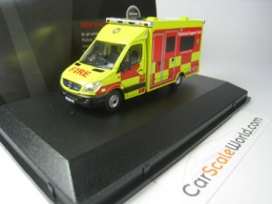 MERCEDES BENZ SPRINTER AMBULANCE BEDFORDSHIRE FIRE AND RESCUE 1/76 OXFORD