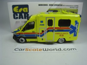 MERCEDES BENZ SPRINTER HONG KONG AMBULANCE (A598) 1/64 ERA CAR