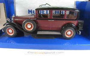 MERCEDES BENZ TYP NÜRBURG 460 (W08) 1928 1/18 MCG ((BURGUNDY/BLACK)