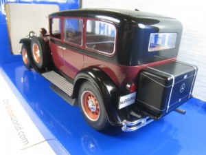 MERCEDES BENZ TYP NÜRBURG 460 (W08) 1928 1/18 MCG ((BURGUNDY/BLACK)