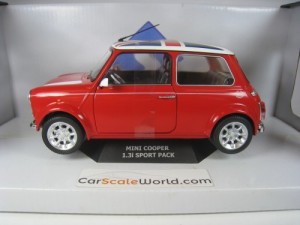 MINI COOPER 1.3i SPORT PACK 1997 1/18 SOLIDO (RED)