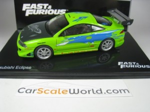 MITSUBISHI ECLIPSE FAST AND FURIOUS 1/43 IXO ALTAYA (GREEN)