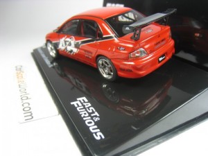 MITSUBISHI LANCER EVOLUTION IX FAST AND FURIOUS 1/43 IXO ALTAYA (RED)