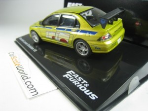 MITSUBISHI LANCER EVOLUTION VII FAST AND FURIOUS 1/43 IXO ALTAYA (LIME GREEN)