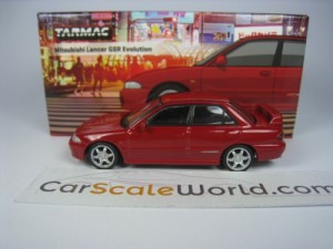 MITSUBISHI LANCER GSR EVOLUTION I 1/64 TARMAC (RED)