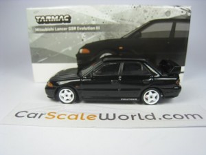 MITSUBISHI LANCER GSR EVOLUTION III 1/64 TARMAC (BLACK)