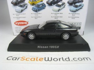 NISSAN 180SX 1990 1/64 KYOSHO (BLACK)