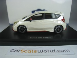 NISSAN NOTE NISMO S 2015 (RHD) 1/43 EBBRO (BRILLANT WHITE PEARL)