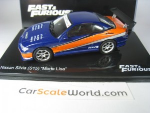 NISSAN SILVIA S15 MONA LISA FAST AND FURIOUS 1/43 IXO ALTAYA (BLUE)