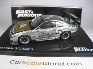 NISSAN SILVIA S15 SPEC-R FAST AND FURIOUS 1/43 IXO ALTAYA (SILVER)