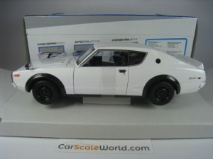 NISSAN SKYLINE 2000 GT-R KPGC110 1/24 MAISTO (WHITE)