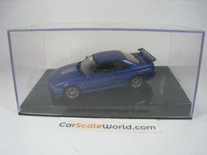 NISSAN SKYLINE GT-R R34 1/43 AUTOART (BLUE)