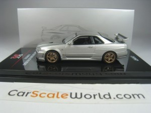 NISSAN SKYLINE GT-R (R34) V-SPEC II 1/64 INNO64 (SILVER)