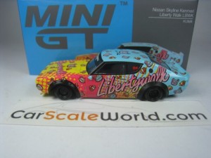 NISSAN SKYLINE KENMERI LIBERTY WALK 1/64 MINI GT (KUMA)