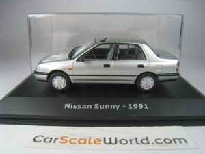 NISSAN SUNNY SEDAN 1992 1/43 IXO HACHETTE (SILVER)