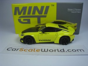 NISSAN Z PANDEM 1/64 MINI GT (IKAZUCHI YELLOW)