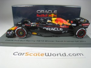 ORACLE RED BULL RACING RB18 WINNER SAUDI ARABIAN GP 2022 MAX VERSTAPPEN 1/43 SPARK 