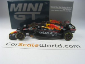 ORACLE RED BULL RACING RB18 MONACO GP 2022 3RD PLACE MAX VERSTAPPEN 1/64 MINI GT