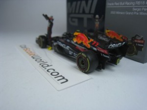 ORACLE RED BULL RACING RB18 WINNER MONACO GP 2022 SERGIO PEREZ 1/64 MINI GT (WITH FIGURE)