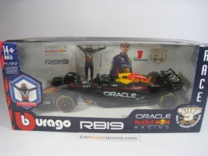 ORACLE RED BULL RACING RB19 WITH MAX VERSTAPPEN FIGURE 1/24 BBURAGO