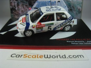 PEUGEOT 106 RALLYE KIT CAR RALLYE CAJA CANTABRIA 1996 M. MUNIENTE 1/43 IXO ALTAYA