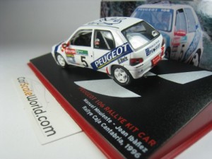 PEUGEOT 106 RALLYE KIT CAR RALLYE CAJA CANTABRIA 1996 M. MUNIENTE 1/43 IXO ALTAYA