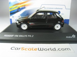 PEUGEOT 106 RALLYE PHASE 2 1996 1/43 SOLIDO (BLACK)