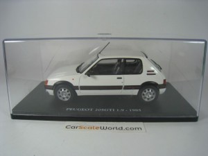 PEUGEOT 205 GTI 1.9 1985 1/24 IXO HACHETTE (WHITE)